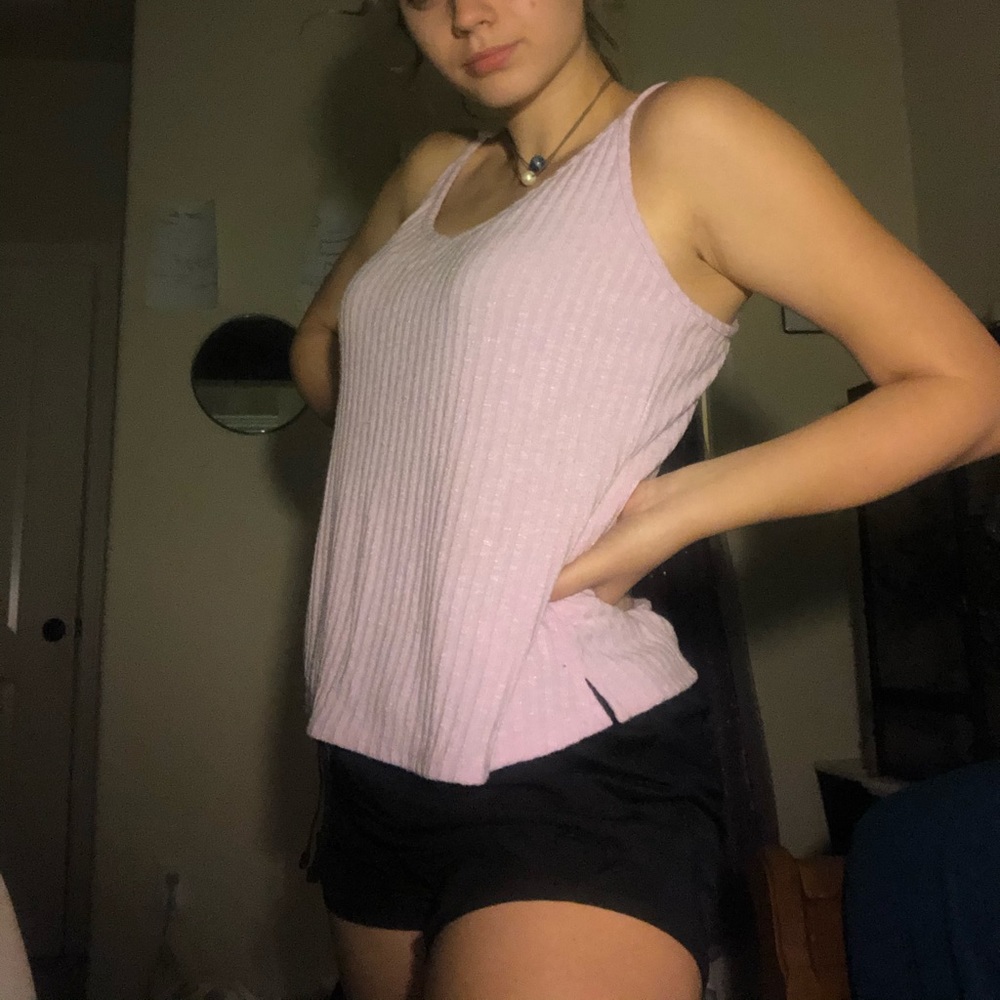 Soft pink tank top